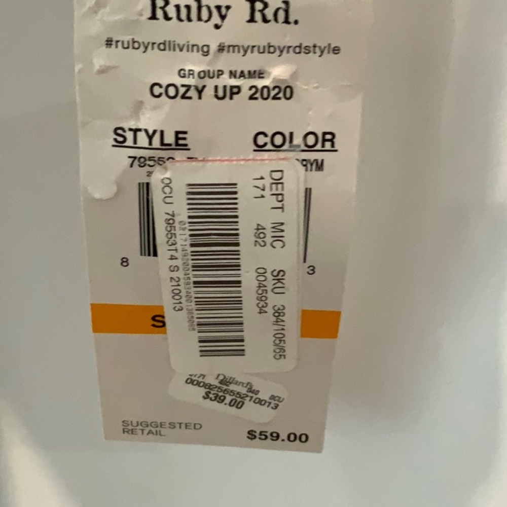 Ruby Rd. Shimmering Silver Top - Picture 5 of 5